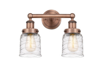 Edison Two Light Bath Vanity in Antique Copper (405|616-2W-AC-G513)