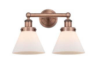 Edison Two Light Bath Vanity in Antique Copper (405|616-2W-AC-G41)