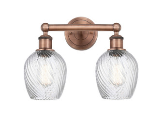 Edison Two Light Bath Vanity in Antique Copper (405|616-2W-AC-G292)