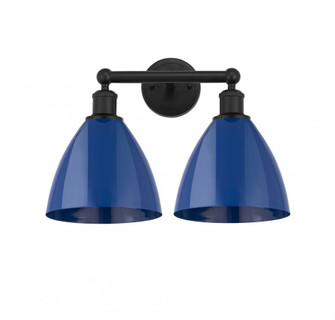 Edison Two Light Bath Vanity in Antique Brass (405|616-2W-AB-MBD-75-RD)