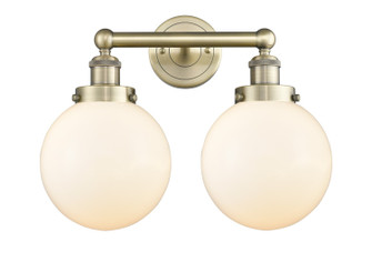 Edison Two Light Bath Vanity in Antique Brass (405|616-2W-AB-G201-8)