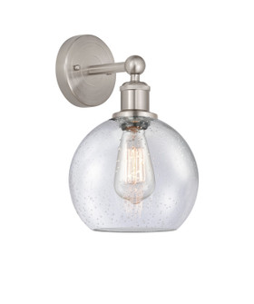 Downtown Urban One Light Wall Sconce in Satin Nickel (405|616-1W-SN-G124-8)