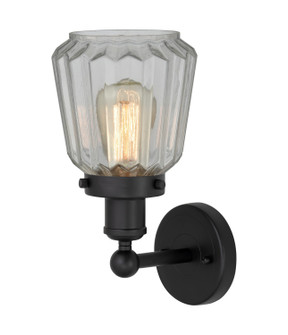 Edison One Light Wall Sconce in Matte Black (405|616-1W-BK-G142)