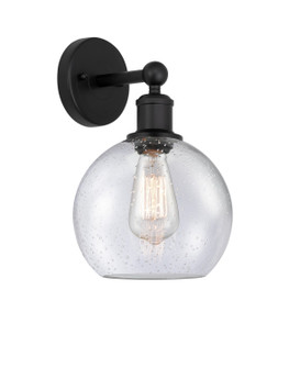 Edison One Light Wall Sconce in Matte Black (405|616-1W-BK-G124-8)