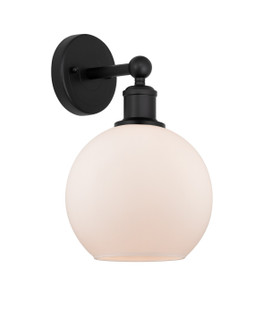 Edison One Light Wall Sconce in Matte Black (405|616-1W-BK-G121-8)
