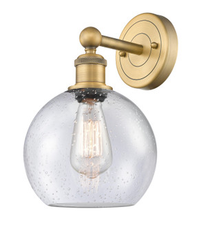 Edison One Light Wall Sconce in Brushed Brass (405|616-1W-BB-G124-8)