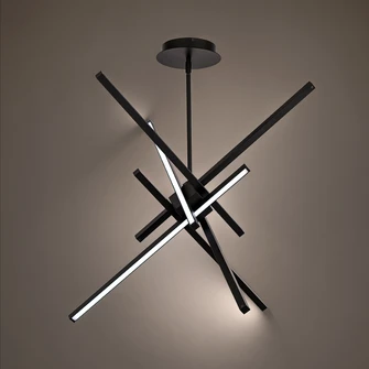 Parallax LED Pendant in Black (34|PD-73139-BK)