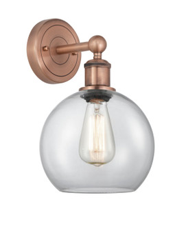 Downtown Urban One Light Wall Sconce in Antique Copper (405|616-1W-AC-G122-8)