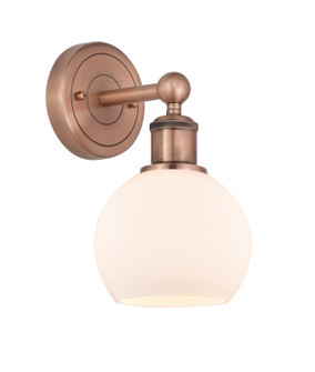 Edison One Light Wall Sconce in Antique Copper (405|616-1W-AC-G121-6)