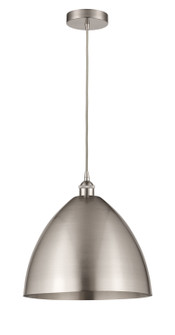 Edison LED Mini Pendant in Brushed Satin Nickel (405|616-1P-SN-MBD-16-SN-LED)