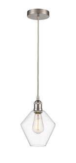 Edison LED Mini Pendant in Brushed Satin Nickel (405|616-1P-SN-G652-8-LED)