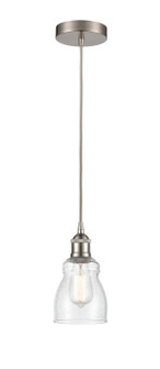 Edison LED Mini Pendant in Brushed Satin Nickel (405|616-1P-SN-G394-LED)