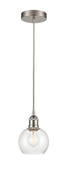 Edison One Light Mini Pendant in Brushed Satin Nickel (405|616-1P-SN-G124-6)