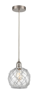 Edison One Light Mini Pendant in Brushed Satin Nickel (405|616-1P-SN-G122-8RW)