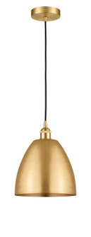 Edison LED Mini Pendant in Satin Gold (405|616-1P-SG-MBD-9-SG-LED)