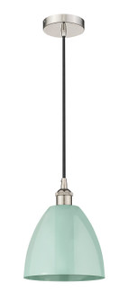 Edison One Light Mini Pendant in Polished Nickel (405|616-1P-PN-MBD-9-SF)