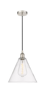 Edison One Light Mini Pendant in Polished Nickel (405|616-1P-PN-GBC-122)