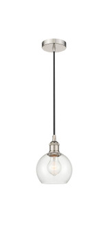 Edison One Light Mini Pendant in Polished Nickel (405|616-1P-PN-G122-6)