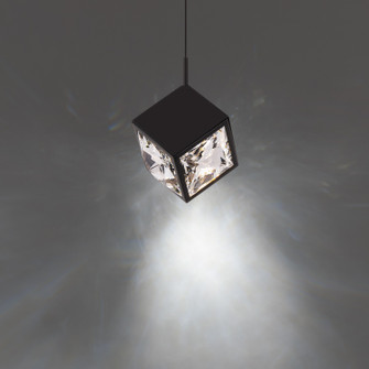 Ice Cube LED Mini Pendant in Black (34|PD-29308-BK)