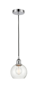 Edison One Light Mini Pendant in Polished Chrome (405|616-1P-PC-G124-6)