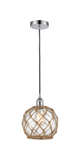 Edison One Light Mini Pendant in Polished Chrome (405|616-1P-PC-G122-8RB)