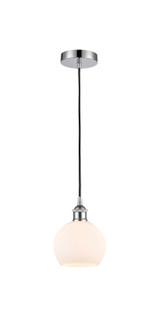 Edison One Light Mini Pendant in Polished Chrome (405|616-1P-PC-G121-6)