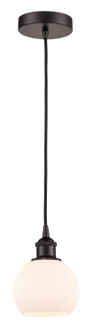 Edison One Light Mini Pendant in Oil Rubbed Bronze (405|616-1P-OB-G121-6) Edison One Light Mini Pendant in Oil Rubbed Bronze (405|616-1P-OB-G121-6)
