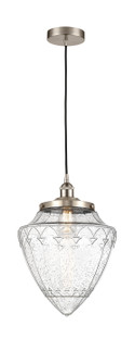 Edison LED Mini Pendant in Brushed Satin Nickel (405|616-1PH-SN-G664-12-LED)