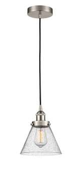 Edison LED Mini Pendant in Brushed Satin Nickel (405|616-1PH-SN-G44-LED)
