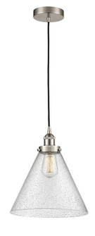 Edison LED Pendant in Brushed Satin Nickel (405|616-1PH-SN-G44-L)