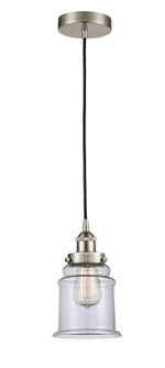 Edison LED Mini Pendant in Brushed Satin Nickel (405|616-1PH-SN-G182-LED)