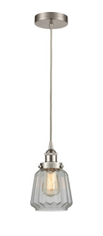 Edison LED Mini Pendant in Brushed Satin Nickel (405|616-1PH-SN-G142-LED)