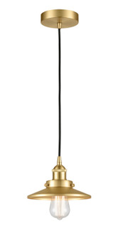 Edison One Light Mini Pendant in Satin Gold (405|616-1PH-SG-M4-SG)