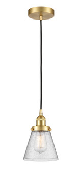 Edison LED Mini Pendant in Satin Gold (405|616-1PH-SG-G64-LED)