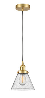 Edison LED Mini Pendant in Satin Gold (405|616-1PH-SG-G44-LED)