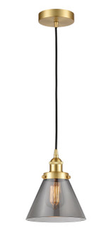 Edison LED Mini Pendant in Satin Gold (405|616-1PH-SG-G43-LED)