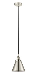 Edison One Light Mini Pendant in Polished Nickel (405|616-1PH-PN-M13-PN)
