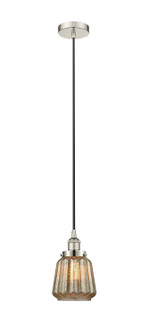 Edison LED Mini Pendant in Polished Nickel (405|616-1PH-PN-G142-LED)