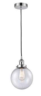 Edison One Light Mini Pendant in Polished Chrome (405|616-1PH-PC-G204-8)