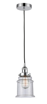 Edison One Light Mini Pendant in Polished Chrome (405|616-1PH-PC-G184)