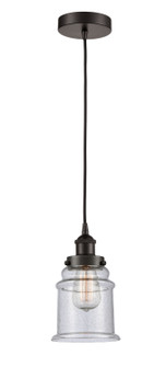 Edison One Light Mini Pendant in Oil Rubbed Bronze (405|616-1PH-OB-G184)