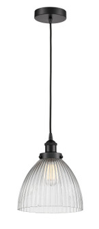 Edison One Light Mini Pendant in Matte Black (405|616-1PH-BK-G222)