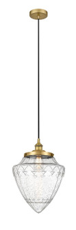 Edison One Light Mini Pendant in Brushed Brass (405|616-1PH-BB-G664-12)