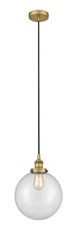 Edison One Light Mini Pendant in Brushed Brass (405|616-1PH-BB-G202-10)