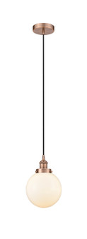Edison One Light Mini Pendant in Antique Copper (405|616-1PH-AC-G201-8)