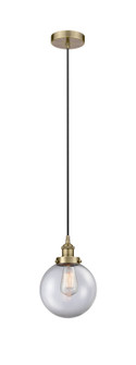 Edison One Light Mini Pendant in Antique Brass (405|616-1PH-AB-G202-8)