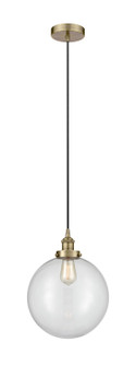 Edison One Light Mini Pendant in Antique Brass (405|616-1PH-AB-G202-12)