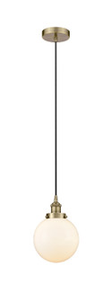 Edison One Light Mini Pendant in Antique Brass (405|616-1PH-AB-G201-8)