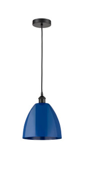 Edison One Light Mini Pendant in Matte Black (405|616-1P-BK-MBD-9-BL)
