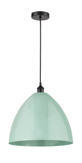 Edison One Light Mini Pendant in Matte Black (405|616-1P-BK-MBD-16-SF)